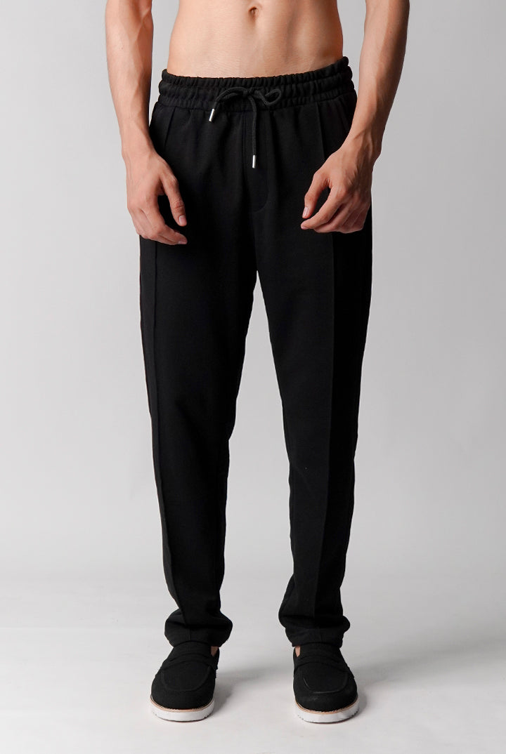 Pintex Jogger Pants - Black - Mendeez