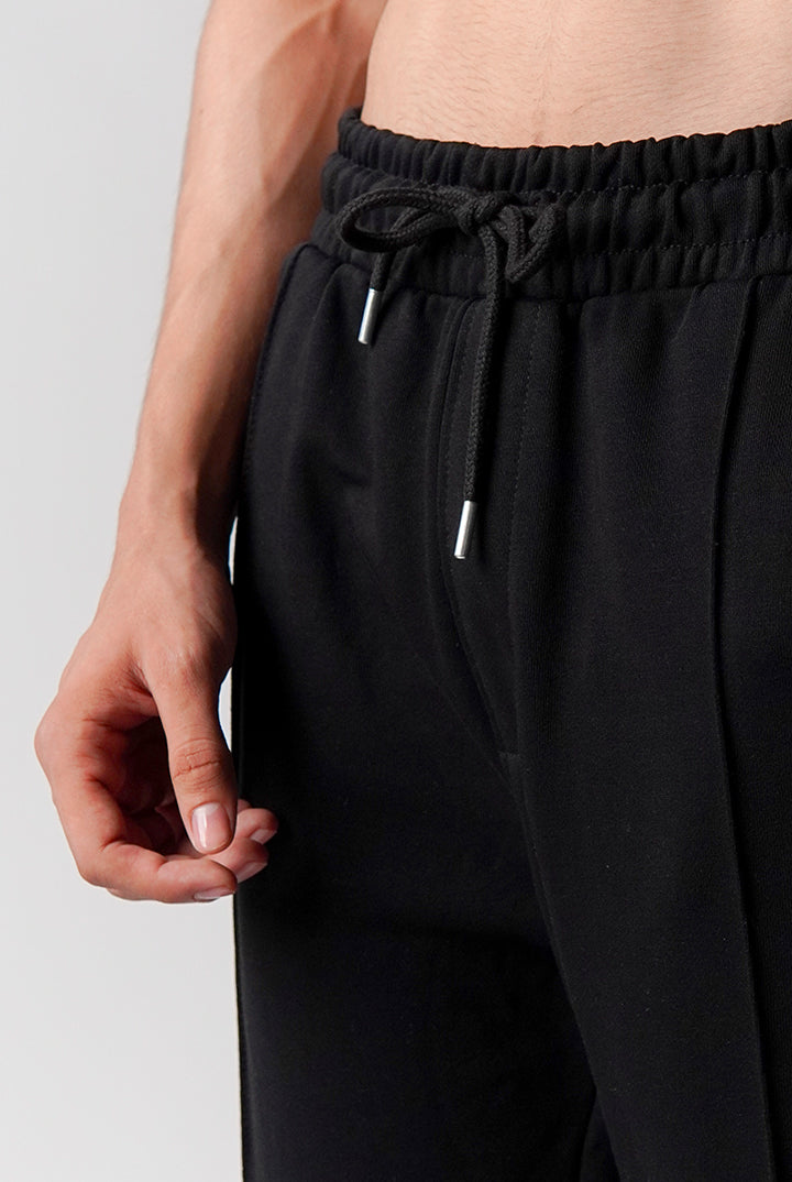 Pintex Jogger Pants - Black - Mendeez