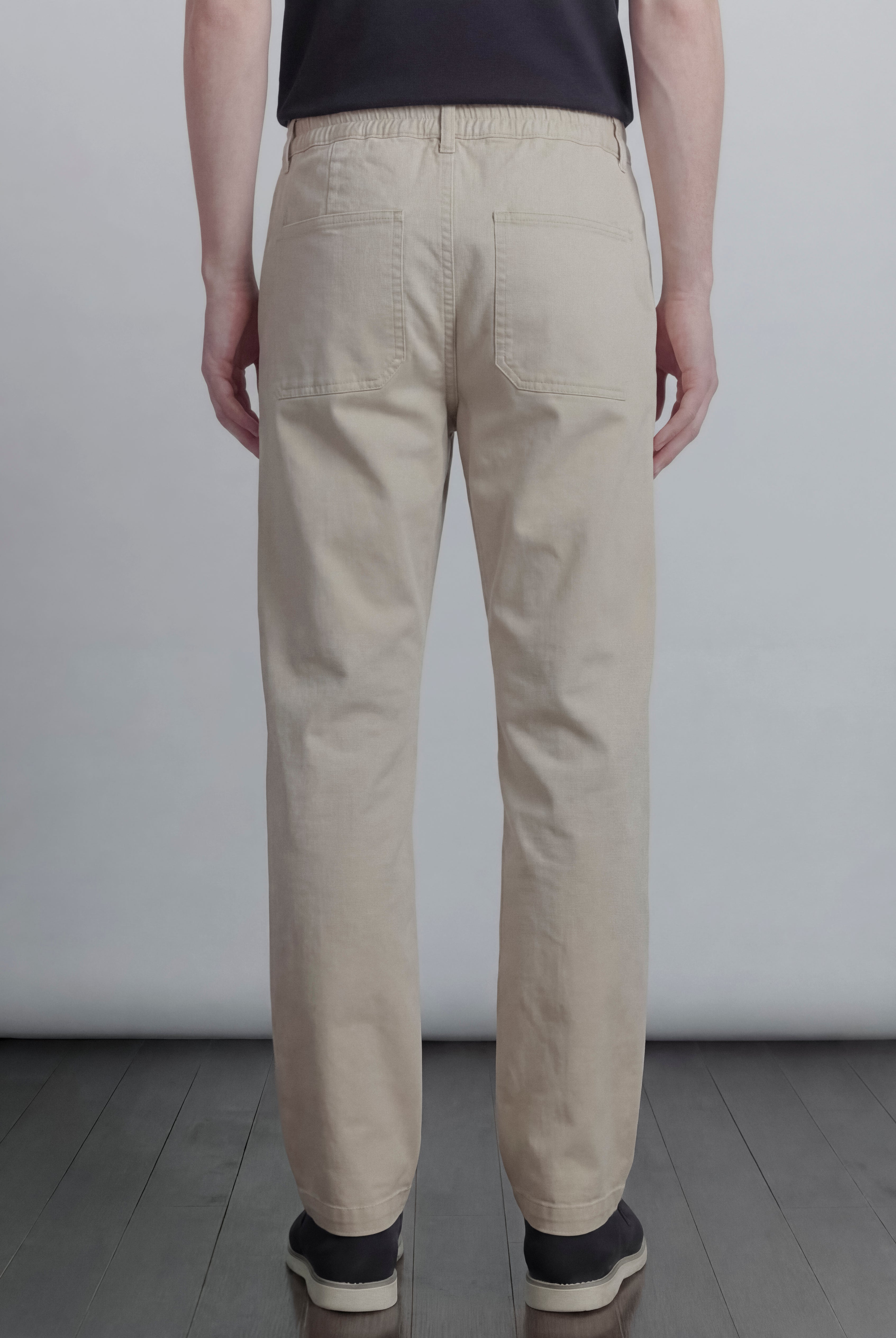 Pleated Pants - Cream - Mendeez