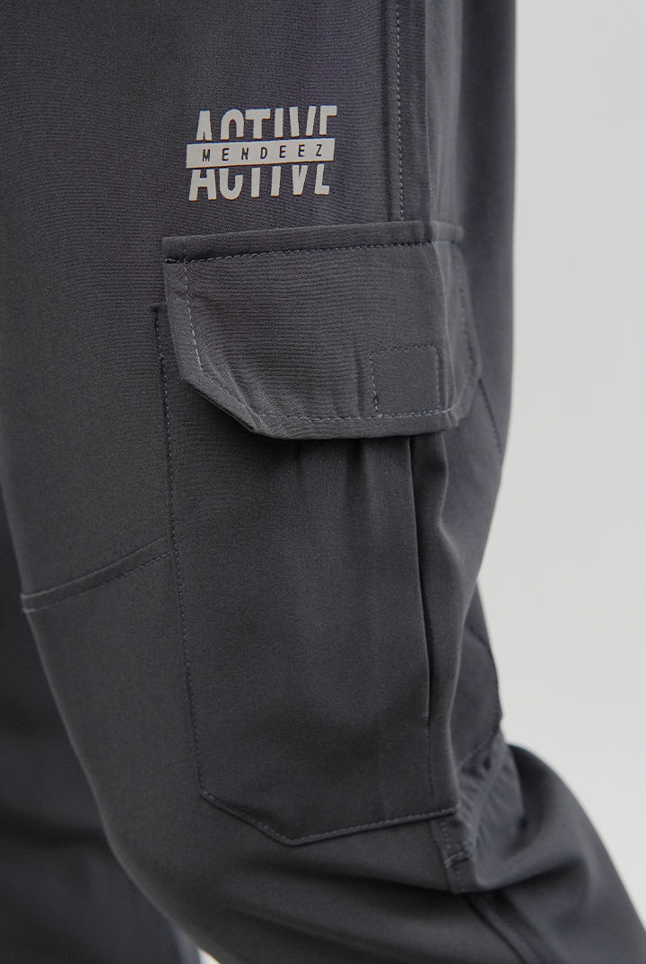 Cargo Jogger Pants - Grey - FA - Mendeez