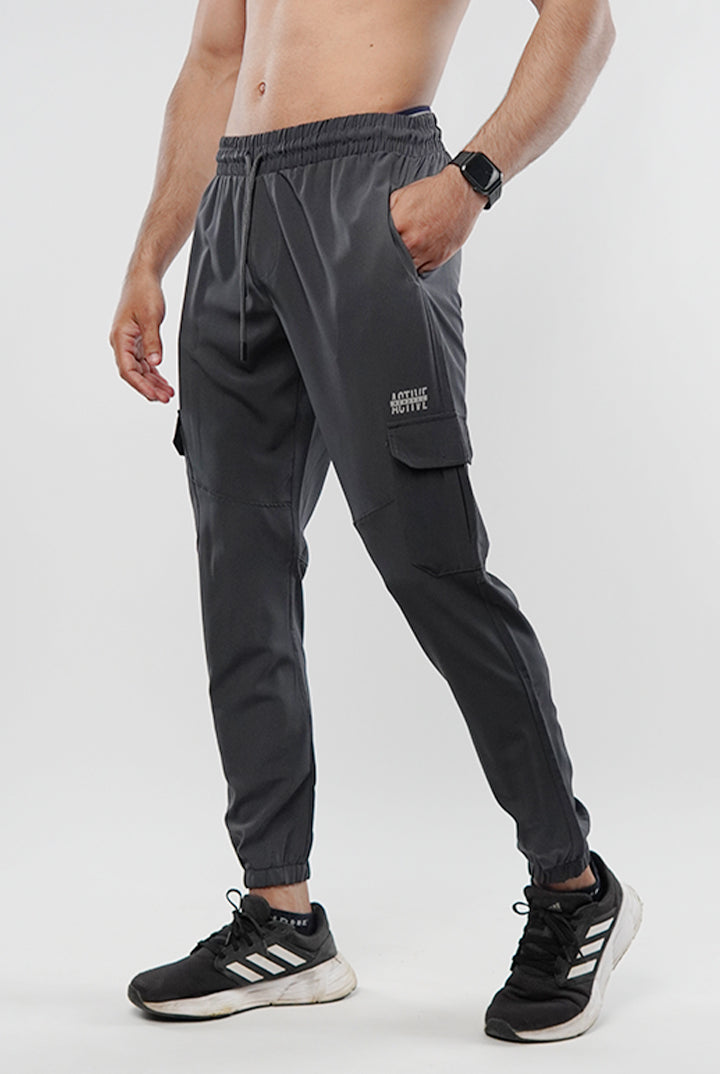 Cargo Jogger Pants - Grey - FA - Mendeez