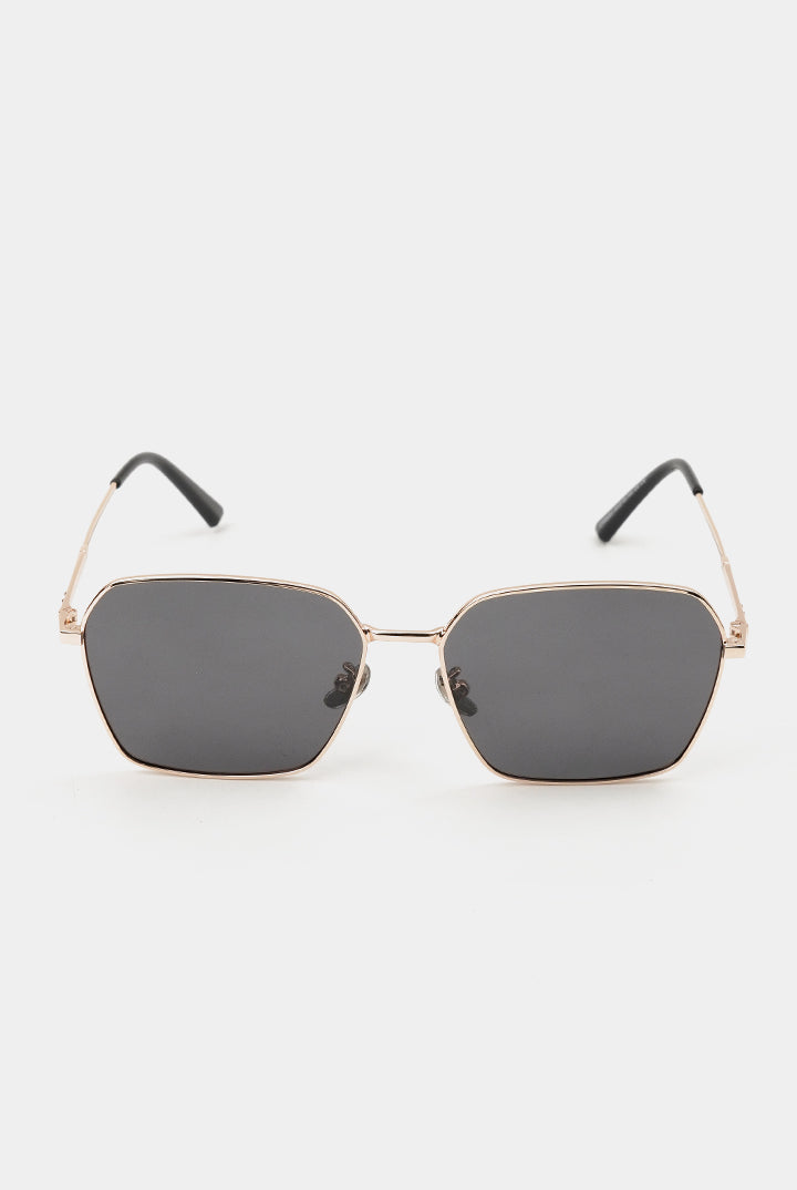 Simon Square Sunglasses - Gold - Mendeez