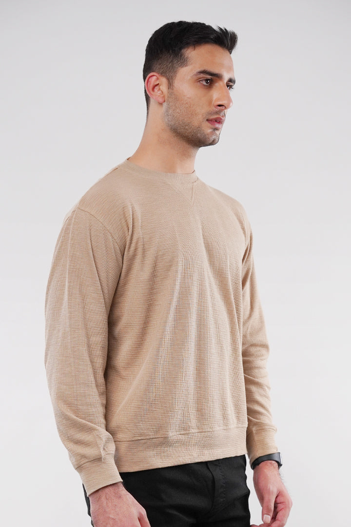 Thermal Sweatshirt - Sand - Mendeez