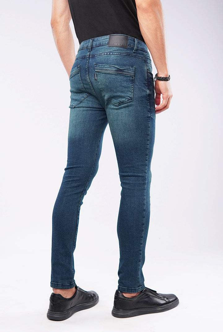 Faded Slim Fit Denim - Vintage Blue - Mendeez