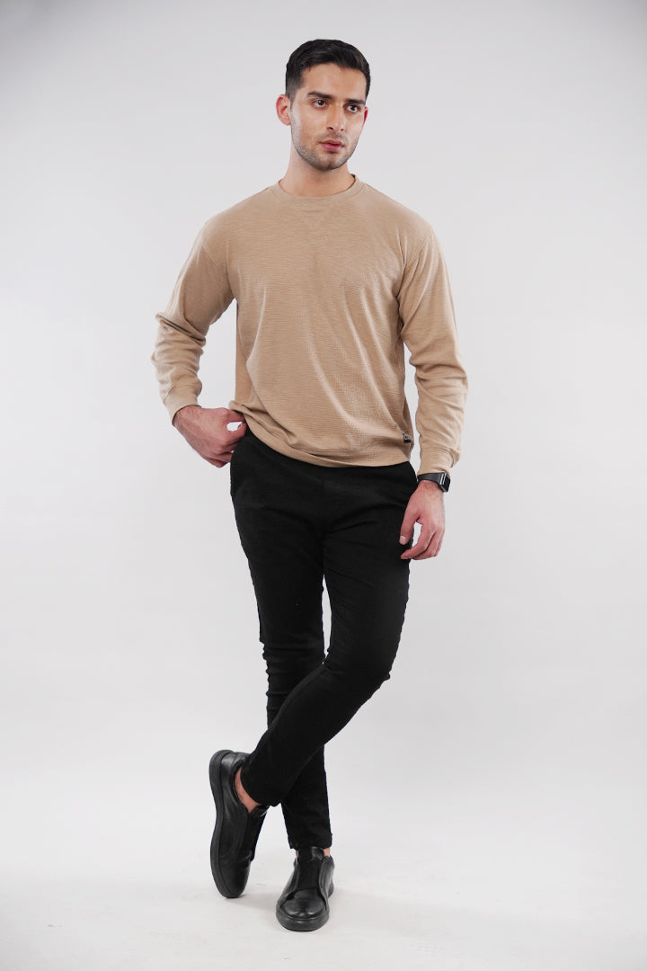 Thermal Sweatshirt - Sand - Mendeez