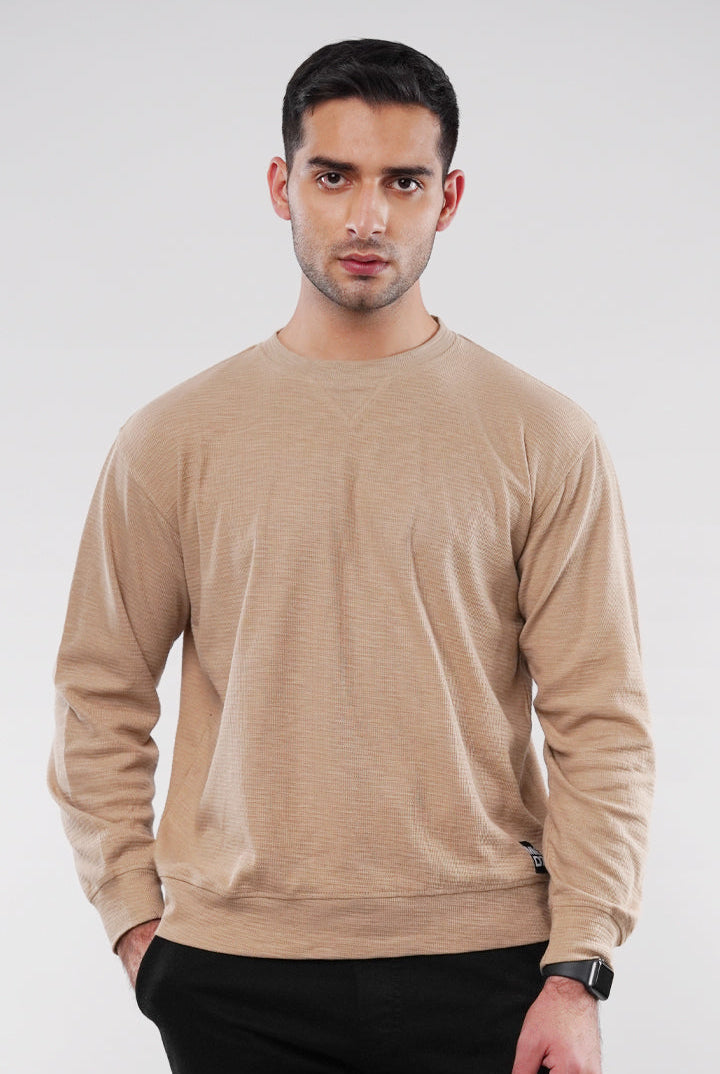 Thermal Sweatshirt - Sand - Mendeez