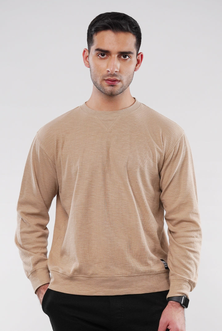 Thermal Sweatshirt - Sand - Mendeez