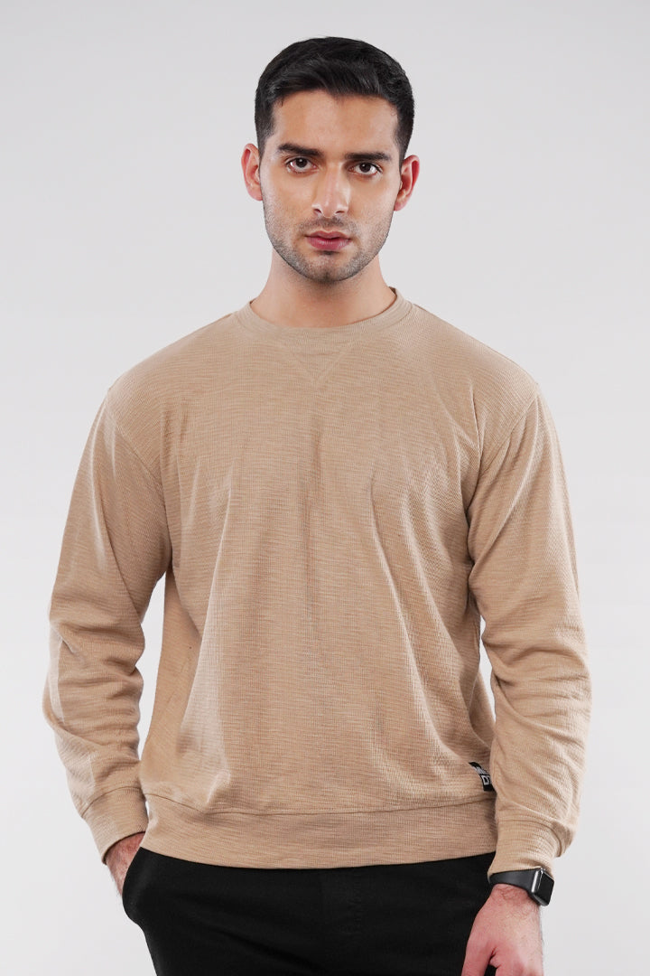 Thermal Sweatshirt - Sand - Mendeez