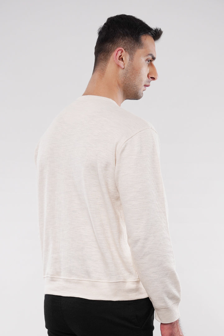 Thermal Sweatshirt - Cream - Mendeez