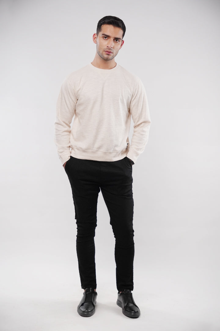 Thermal Sweatshirt - Cream - Mendeez