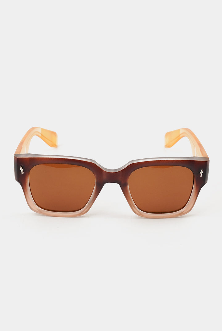 Square Sunglasses - Brown - Mendeez