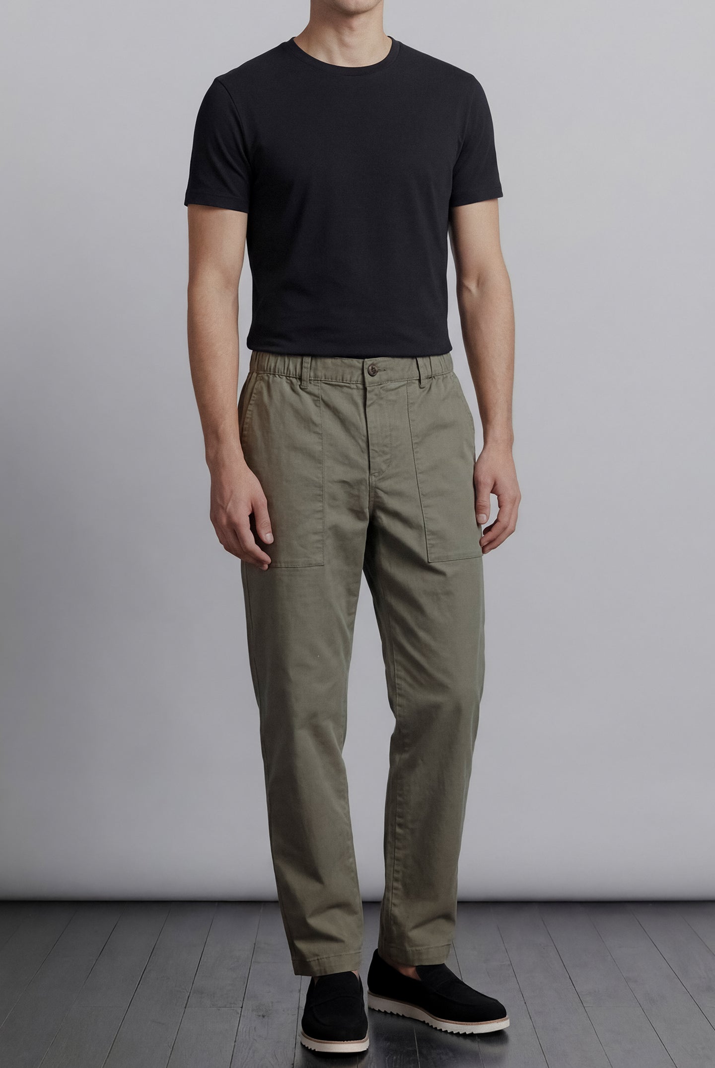 Classic Straight Pants - Sage Green - Mendeez