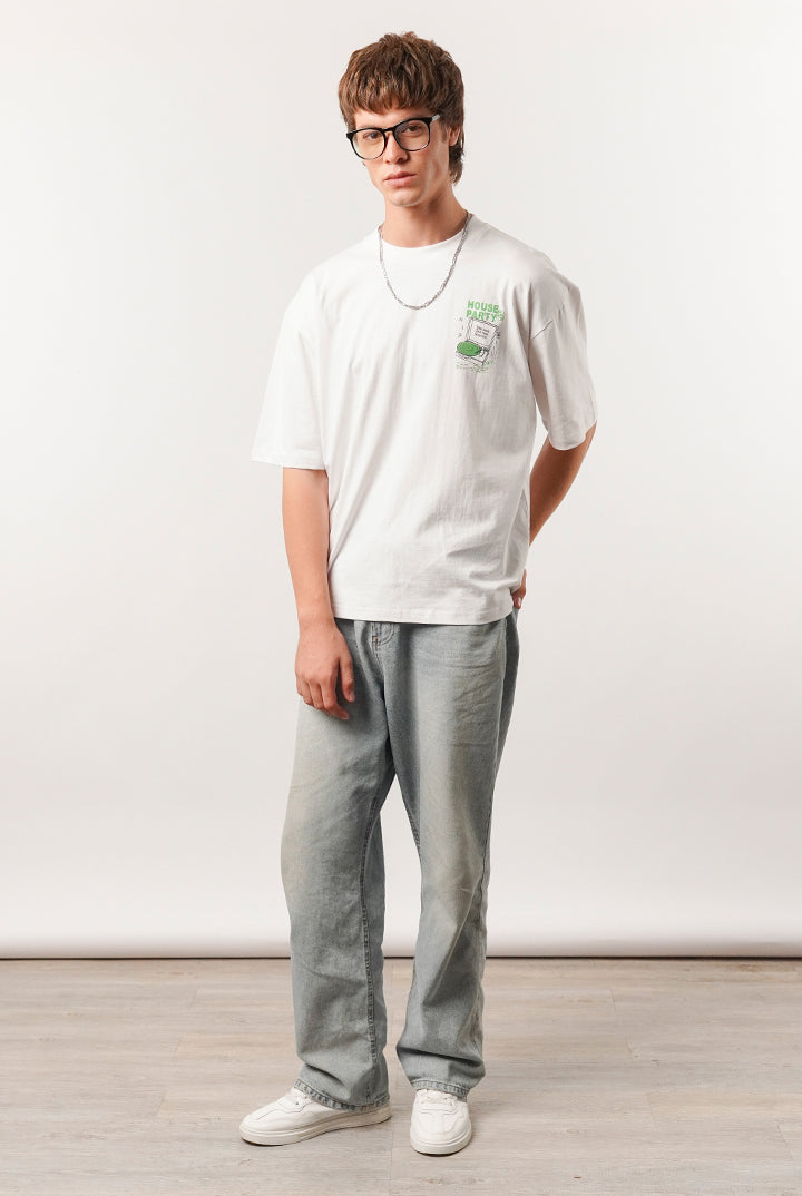 Box Fit Tee - White - Mendeez