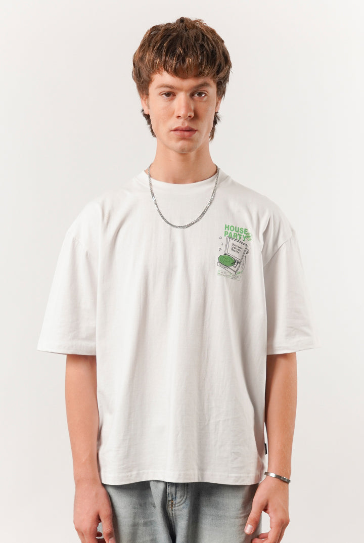 Box Fit Tee - White - Mendeez