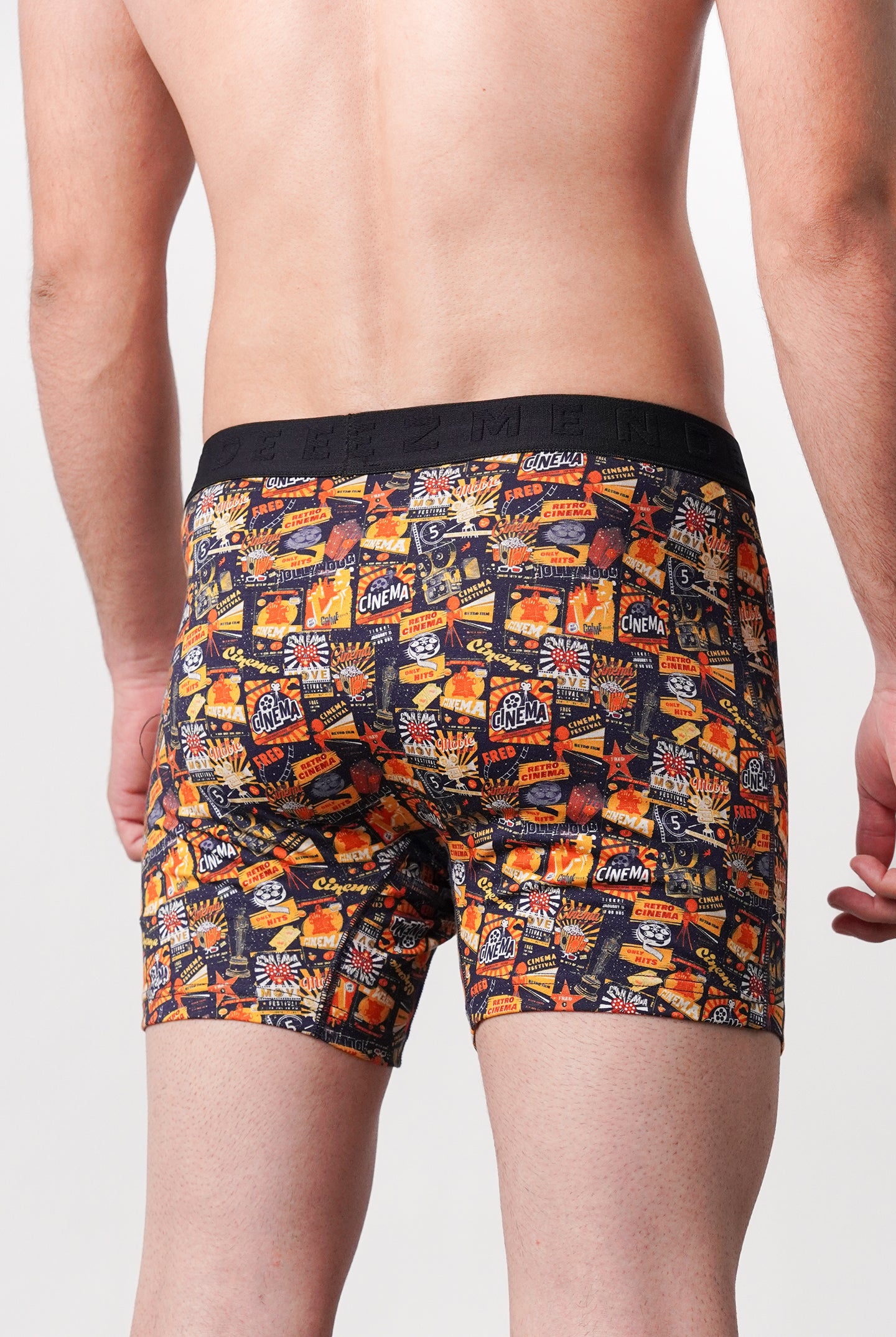 Printed All Day Boxers - Orange - Mendeez