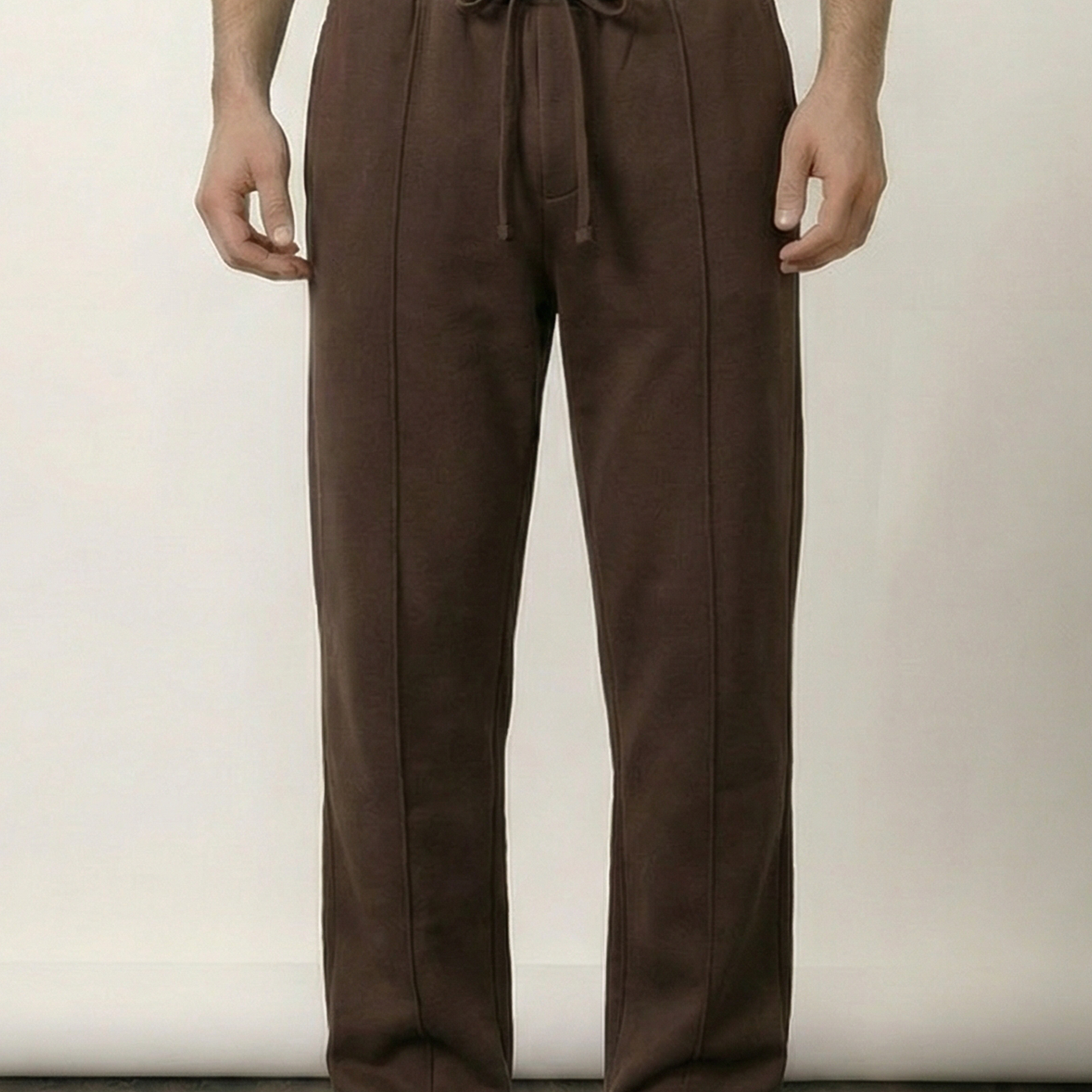 Pintex Jogger Pants - Chocolate - Mendeez