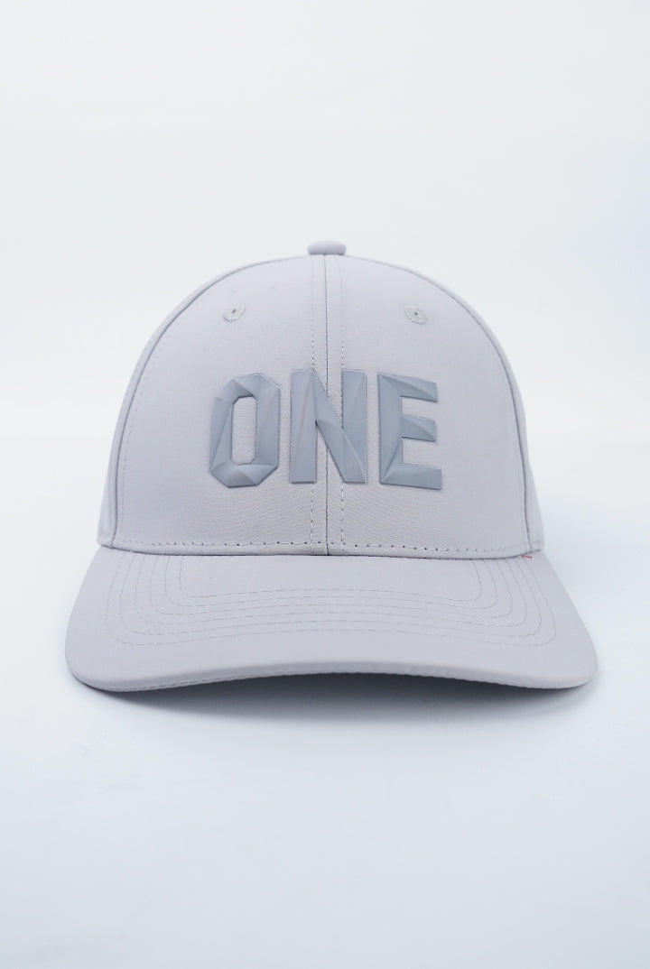 ONE Geometric Cap - Light Grey-2-MENDEEZ