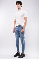 Crop Fit Denim - Blue - Mendeez
