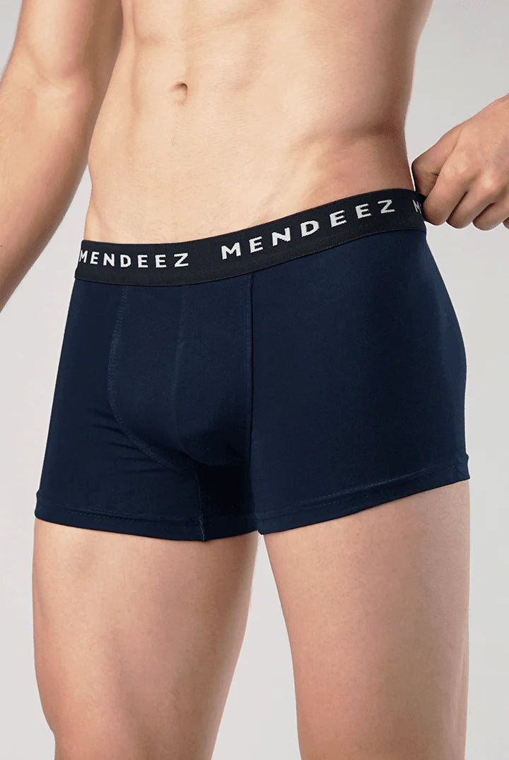 Boxer Trunks - Black, Navy Blue & Grey Pack Of 3 - Mendeez