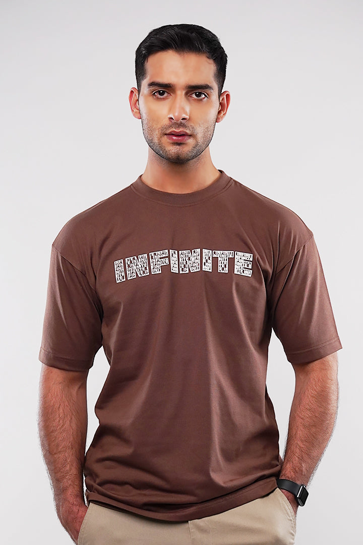 Oversized T-Shirt - Brown - Mendeez
