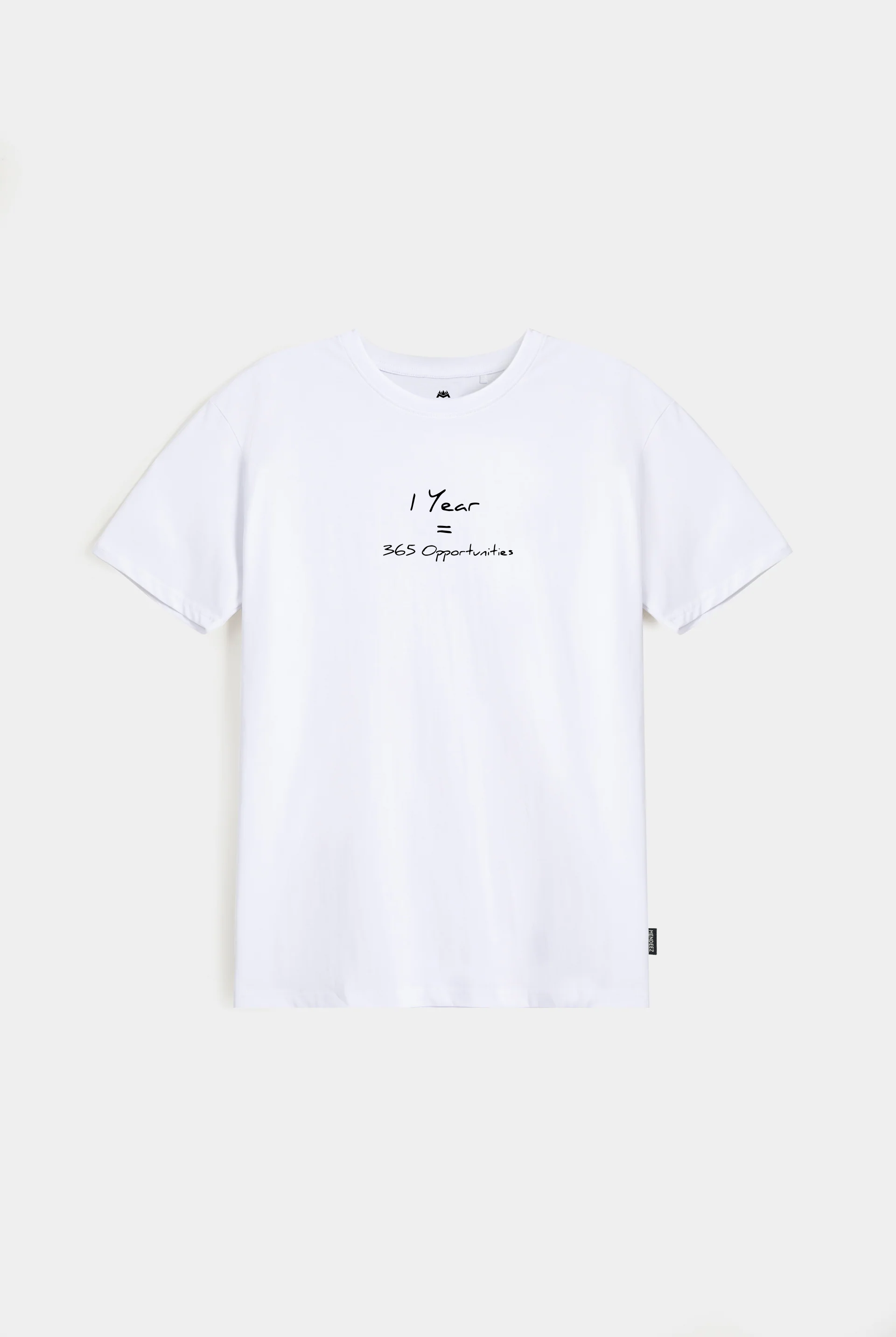 Printed Graphic Tee - White - Mendeez