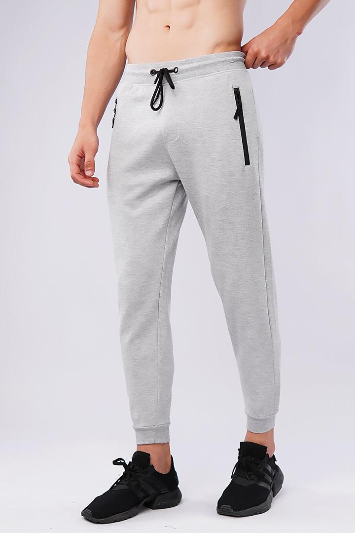 Zipper Jogger Pants - Heather Grey - Mendeez PK