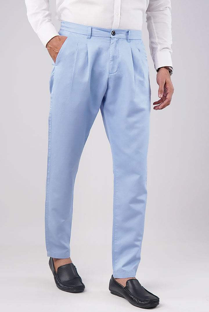 Pleated Pant - Sky Blue - Mendeez PK