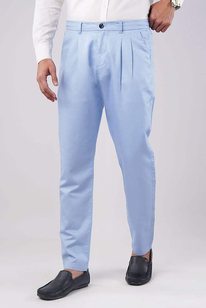 Pleated Pant - Sky Blue - Mendeez PK