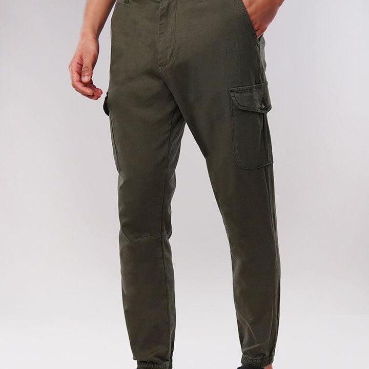 Olive Cargo Pants - Mendeez PK