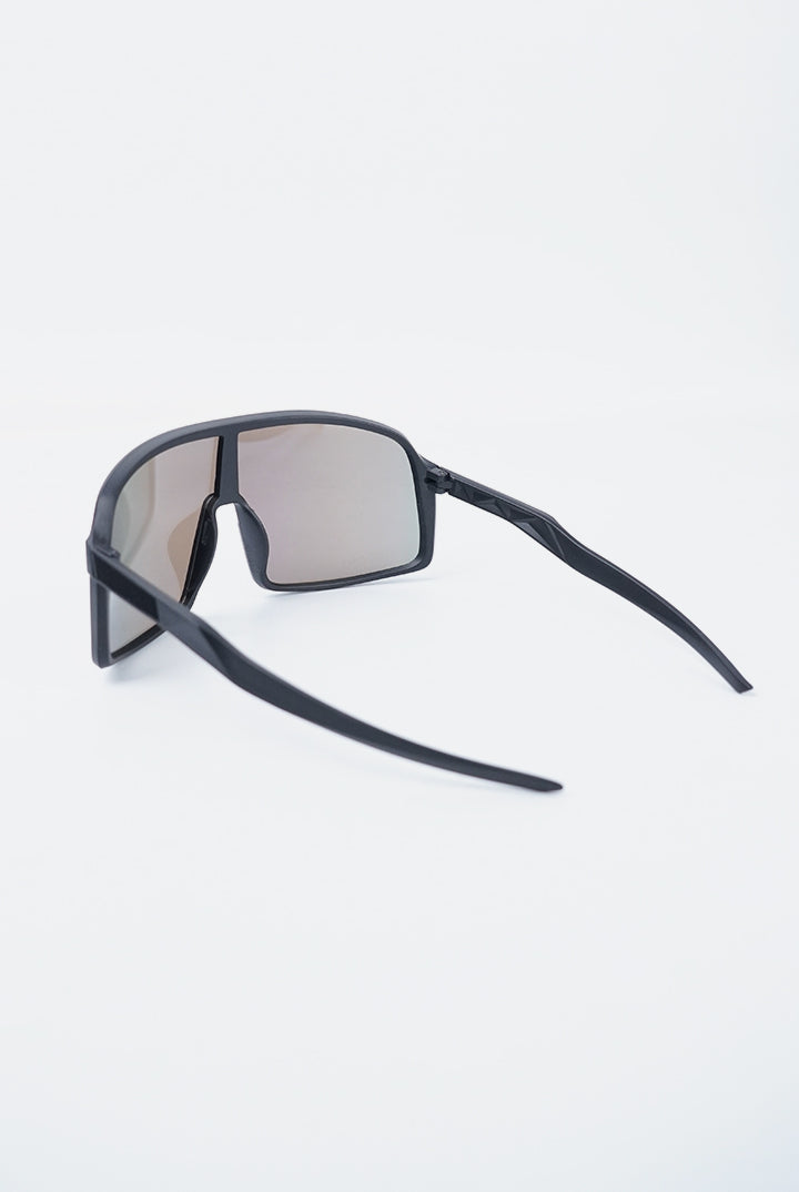 Shield Sunglasses - Black Matte / Silver Mirror-2-MENDEEZ