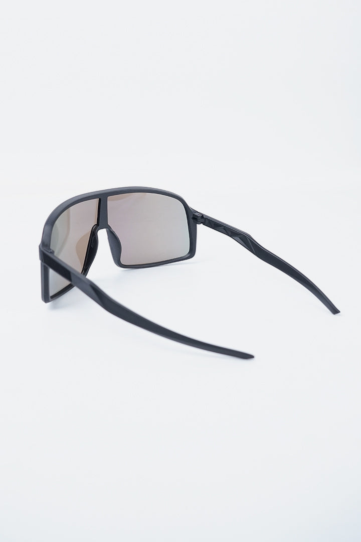 Shield Sunglasses - Black Matte / Silver Mirror-2-MENDEEZ