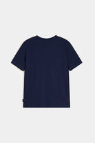 Printed Graphic Tee - Navy Blue - Mendeez