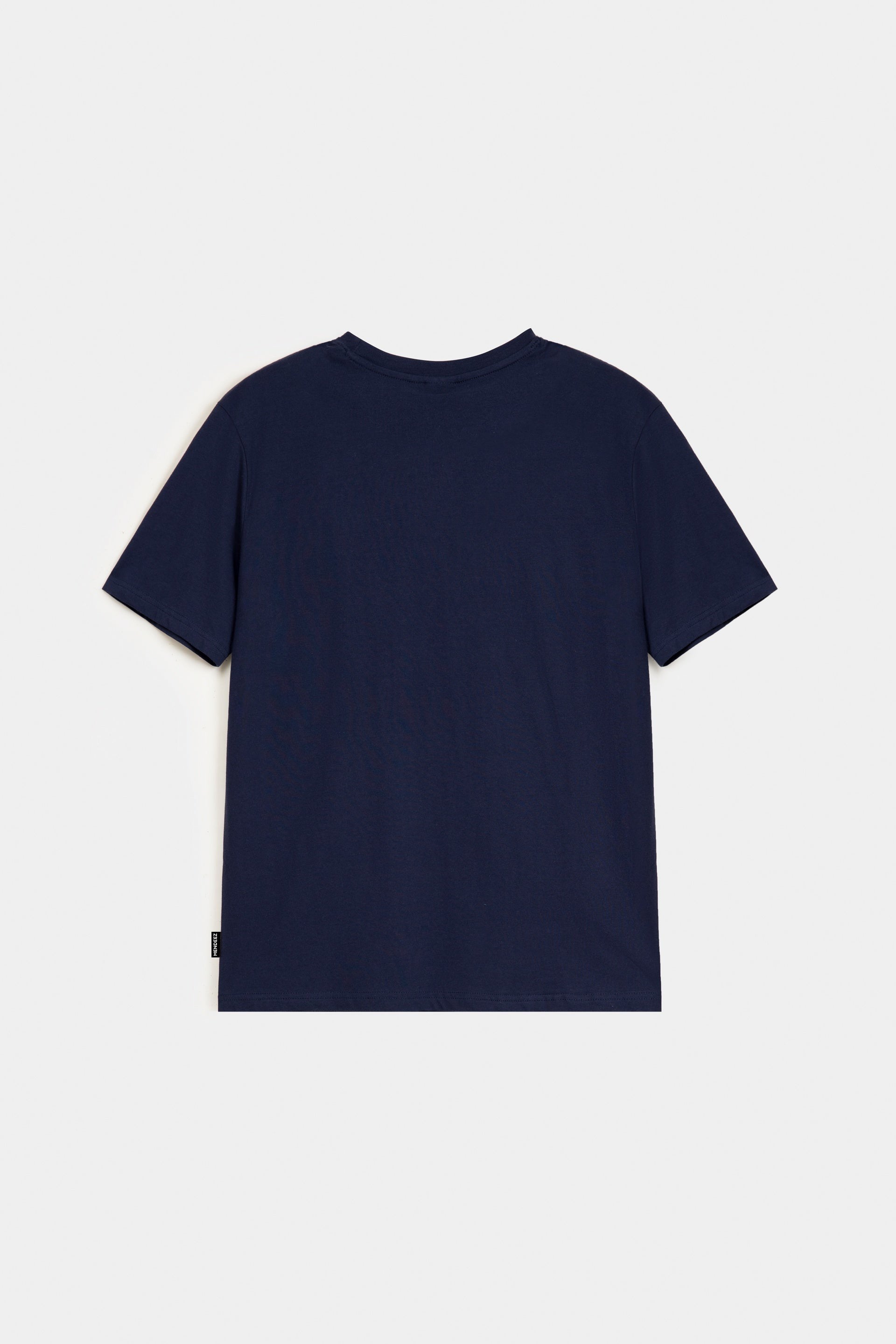 Printed Graphic Tee - Navy Blue - Mendeez