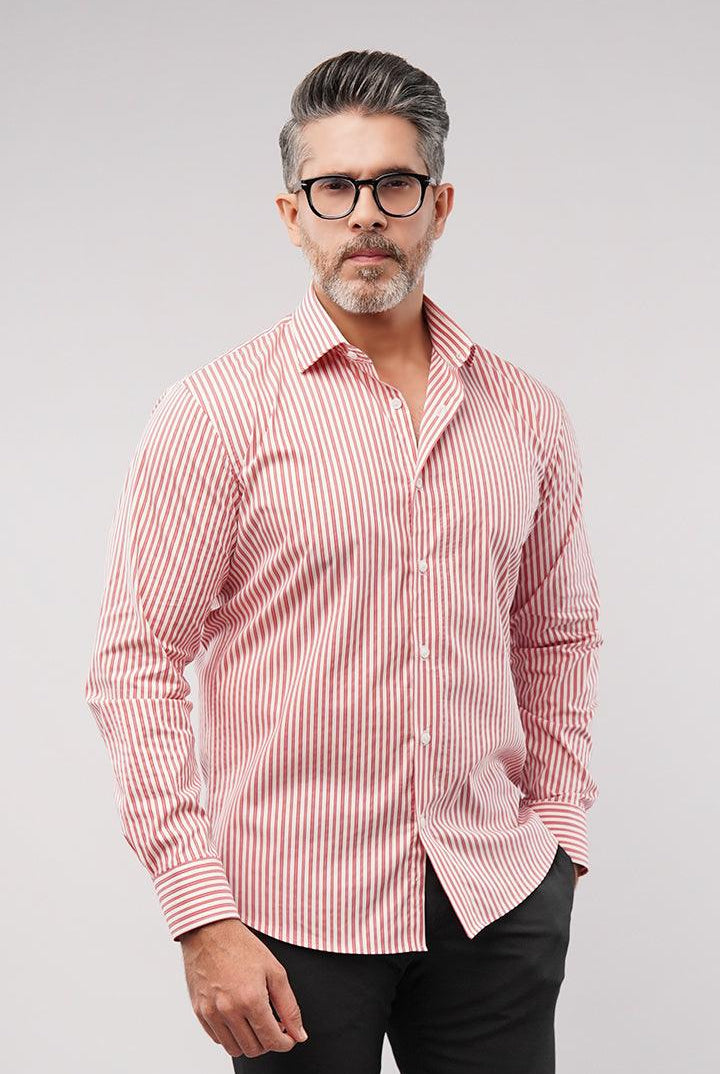Striped Shirt - Red & White - Mendeez