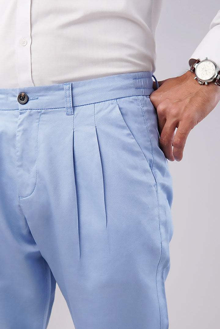 Pleated Pant - Sky Blue - Mendeez PK