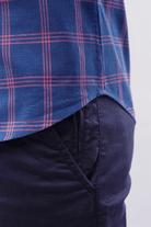 Checkered Button Down Shirt - Blue & Pink - Mendeez PK