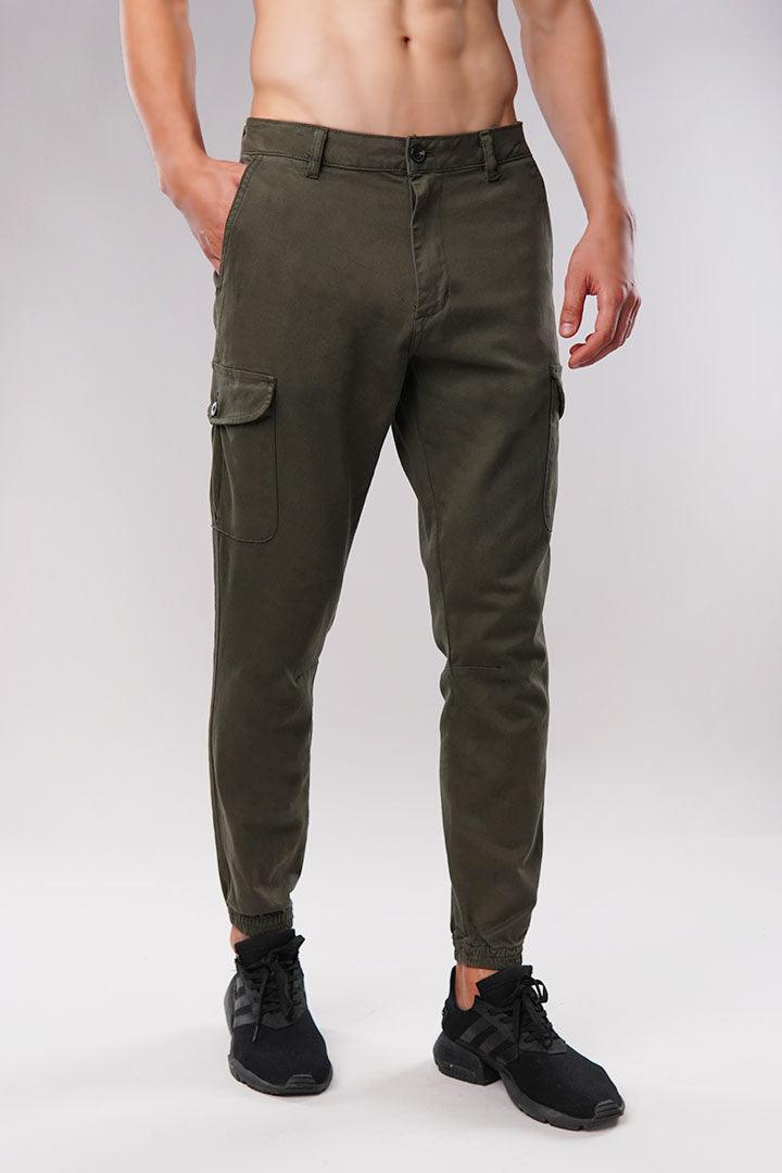 Olive Cargo Pants - Mendeez PK