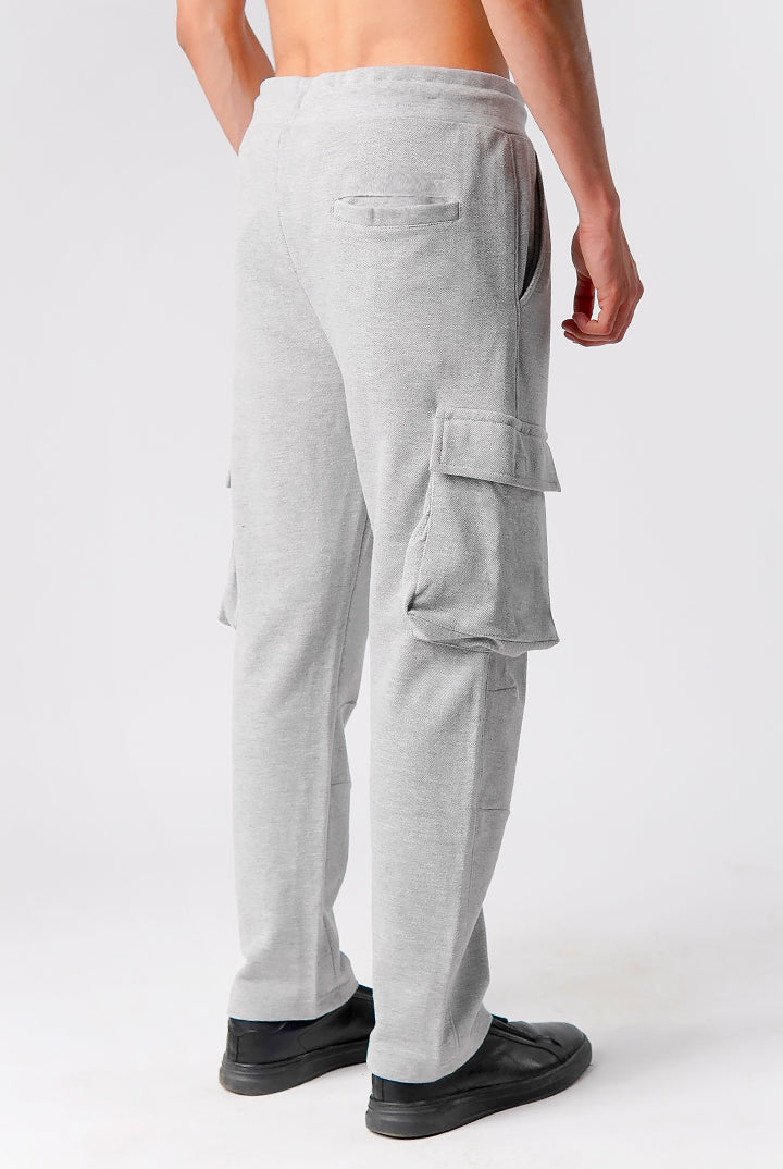 Knit Cargo Trouser - Heather Grey - Mendeez