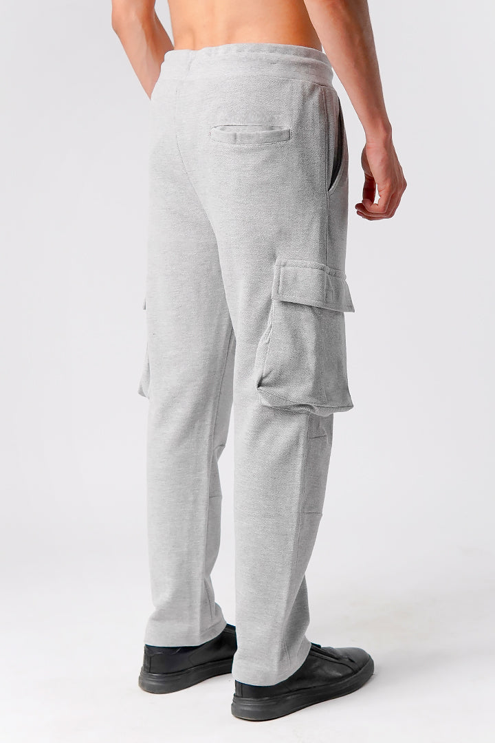 Knit Cargo Trouser - Heather Grey - Mendeez