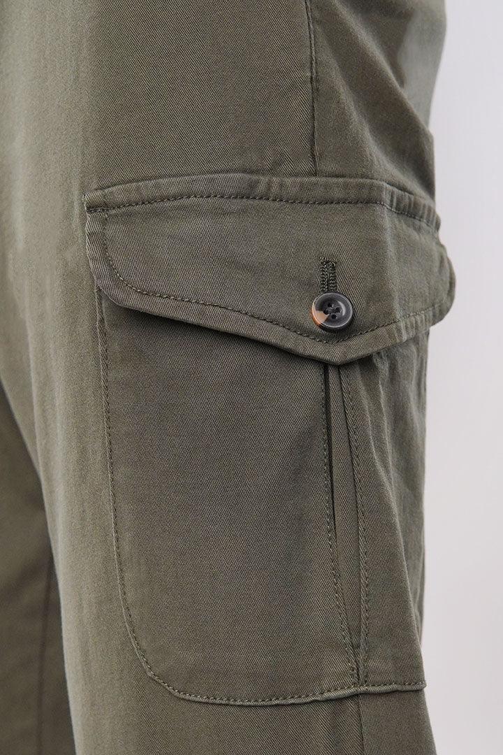 Olive Cargo Pants - Mendeez PK