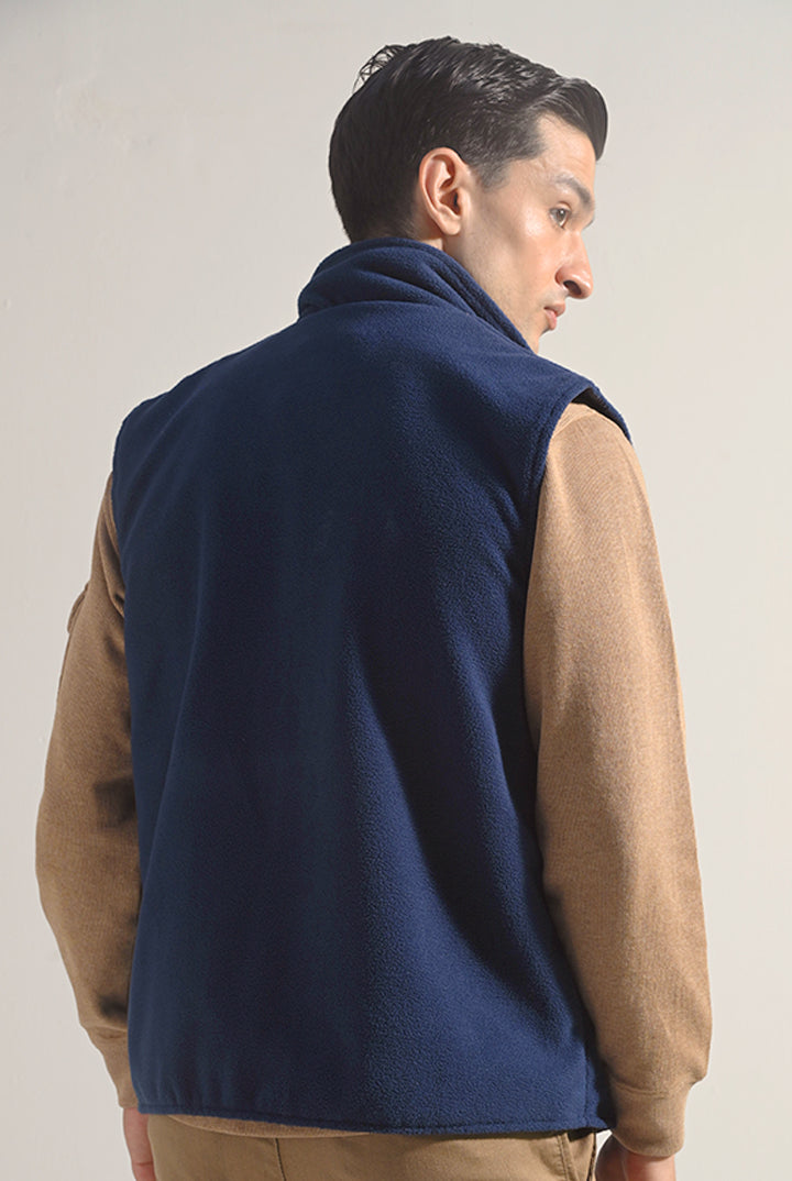 Polar Fleece Zipper - Navy Blue - Mendeez