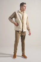 Polar Fleece Zipper - Cream - Mendeez