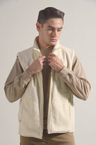 Polar Fleece Zipper - Cream - Mendeez