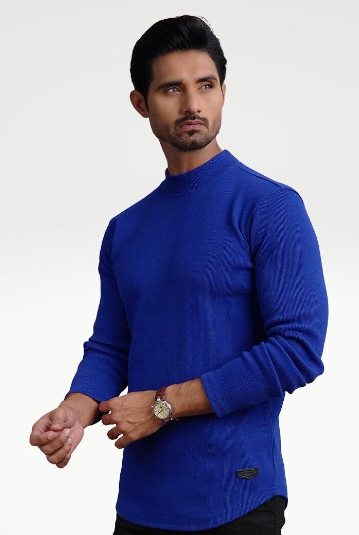 Royal Navy Mock Neck Sweatshirt - Mendeez PK