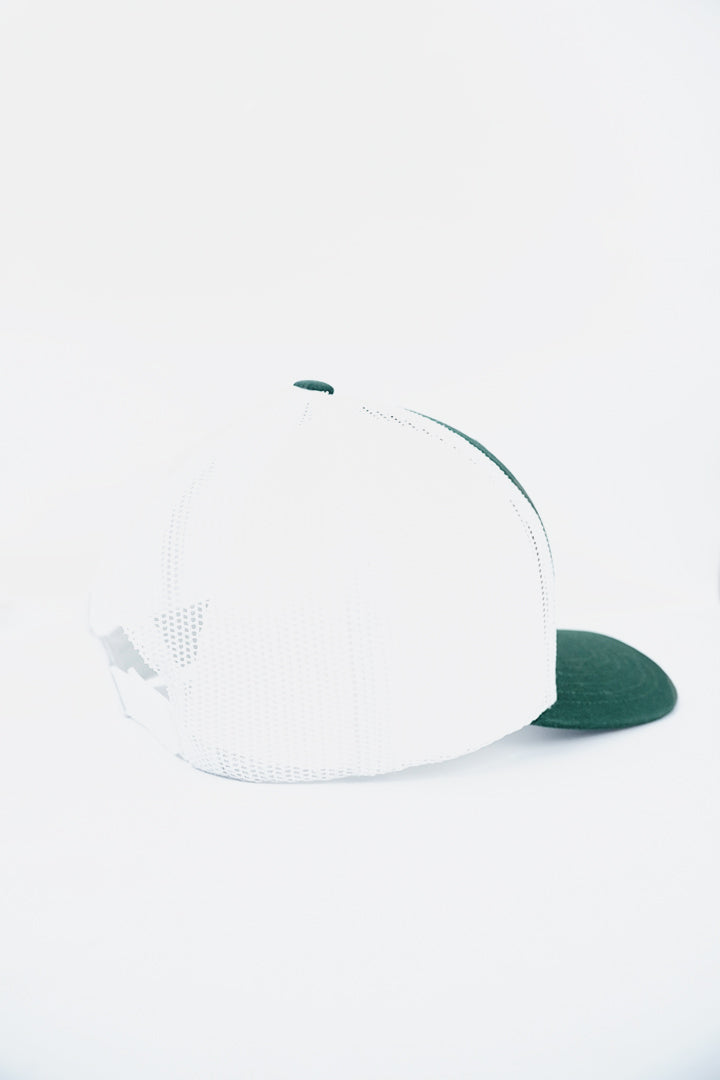 Paris Capital Trucker Cap - Dark Green-3-MENDEEZ