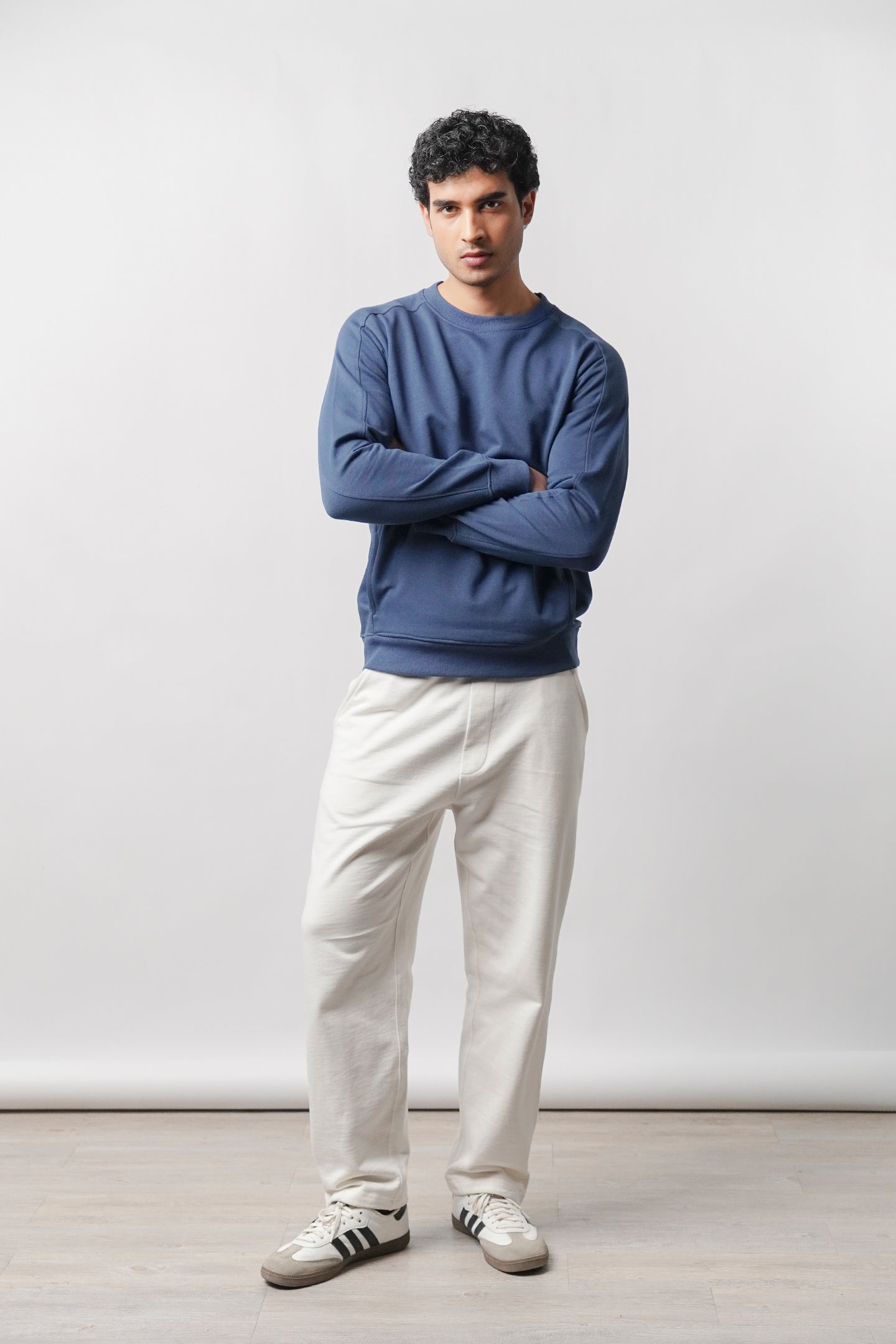 Side-Pocket Sweatshirt - Ocean Blue - Mendeez