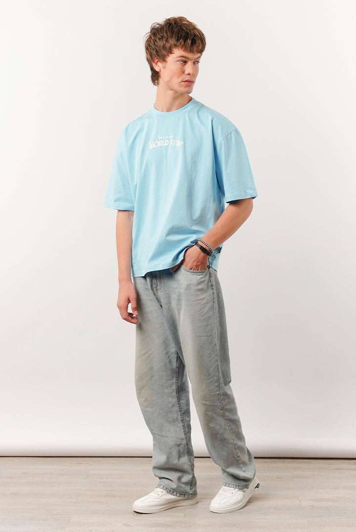 Box Fit Tee - Sky Blue - Mendeez
