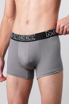 Boxer Trunks - Black, Navy Blue & Grey Pack Of 3 - Mendeez