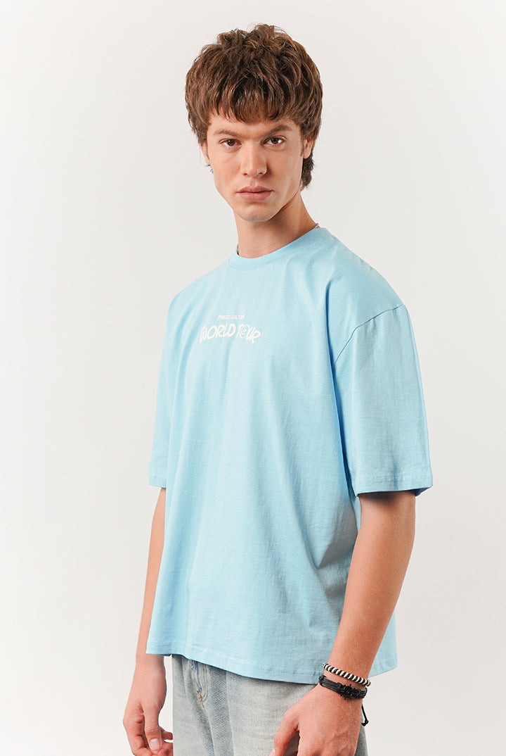 Box Fit Tee - Sky Blue - Mendeez