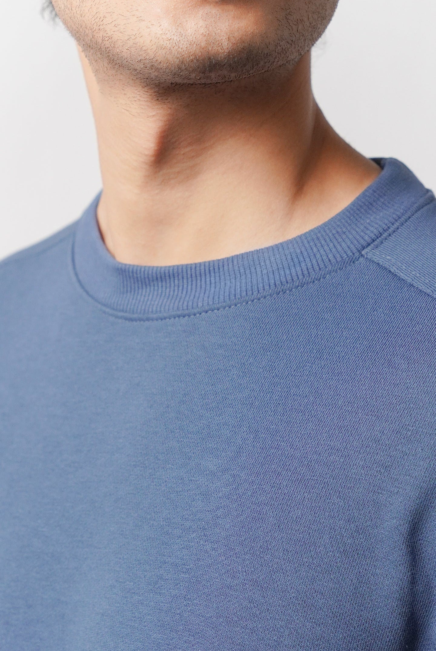 Side-Pocket Sweatshirt - Ocean Blue - Mendeez